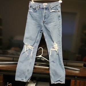 Abercrombie & Fitch Light Blue Ripped Jeans